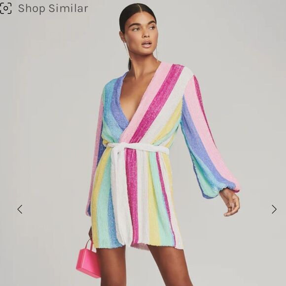 Retrofete Gabrielle Robe Dress in Unicorn Revolve Large - Picture 15 of 15